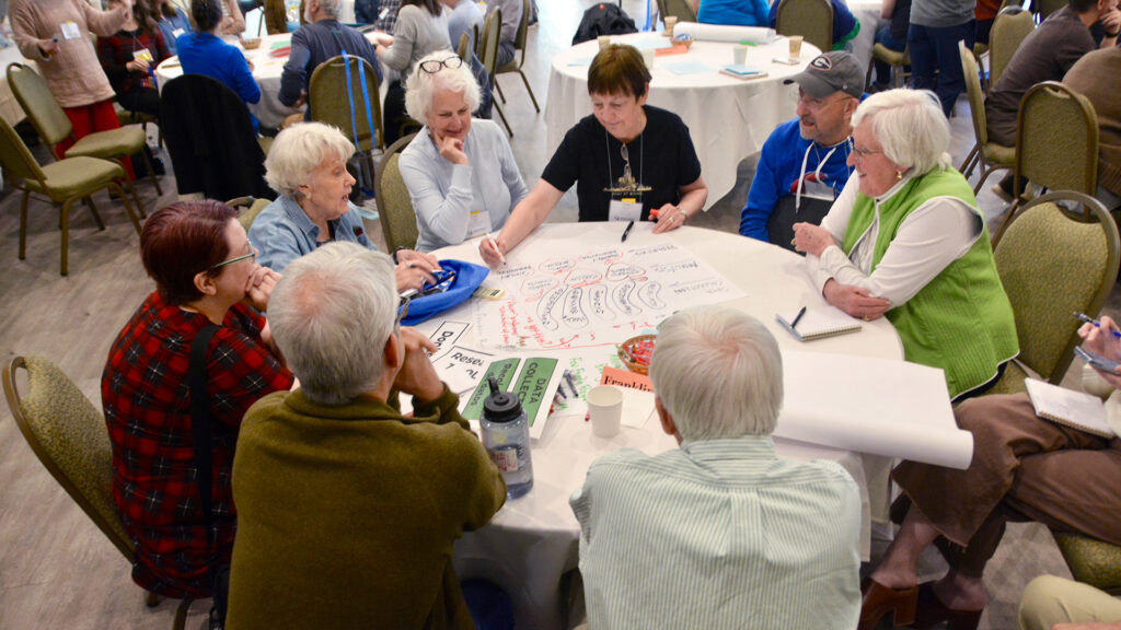 Black Mountain School of theology and community teaching session